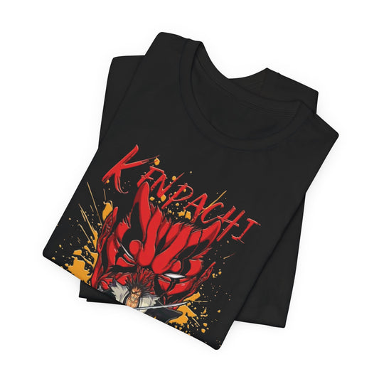 Bleach Anime Inspired Unisex Tee, Kenpachi Graphic Tee, Casual Streetwear, Perfect for Fans and Gifts, Everyday Wear, Anime Merchandise