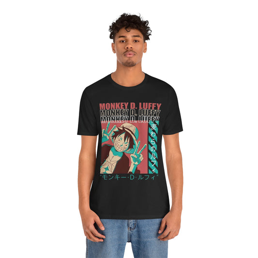Anime Luffy Graphic Tee - Unisex Jersey Short Sleeve T-Shirt
