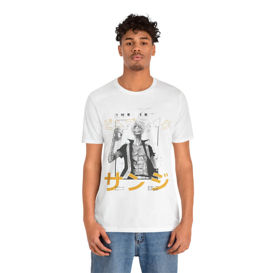 Anime-Inspired Unisex Jersey Short Sleeve Tee - Graphic T-Shirt with Sanz text