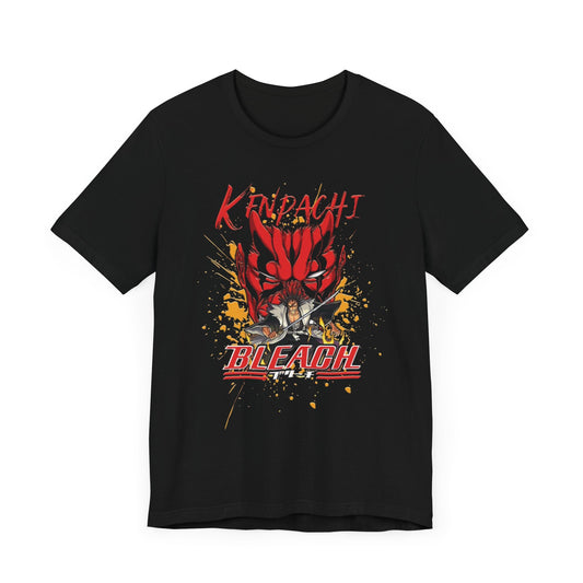 Bleach Anime Inspired Unisex Tee, Kenpachi Graphic Tee, Casual Streetwear, Perfect for Fans and Gifts, Everyday Wear, Anime Merchandise
