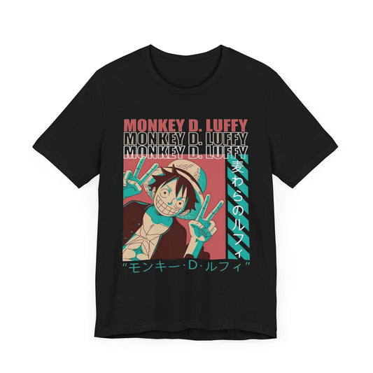 Anime Luffy Graphic Tee - Unisex Jersey Short Sleeve T-Shirt