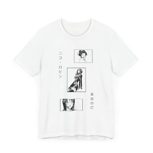 Vintage Anime Art Unisex Tee - Unique Graphic Short Sleeve Shirt