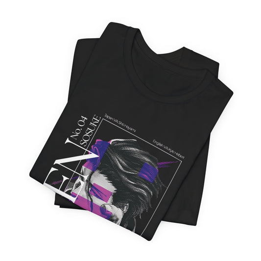 Aizen Graphic Tee, Unisex Short Sleeve T-Shirt, Anime Merch, Casual Wear, Gift for Fans, Street Style, Graphic Art Clothing