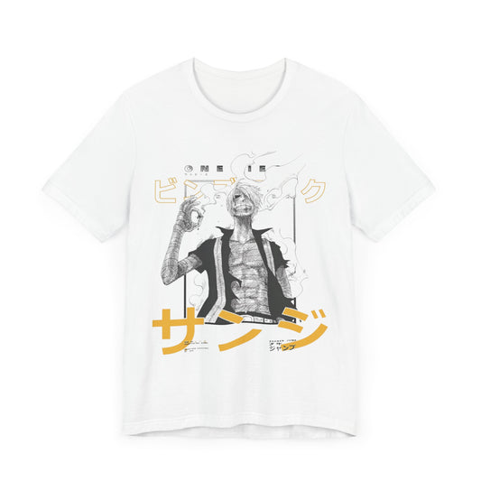 Anime-Inspired Unisex Jersey Short Sleeve Tee - Graphic T-Shirt with Sanz text