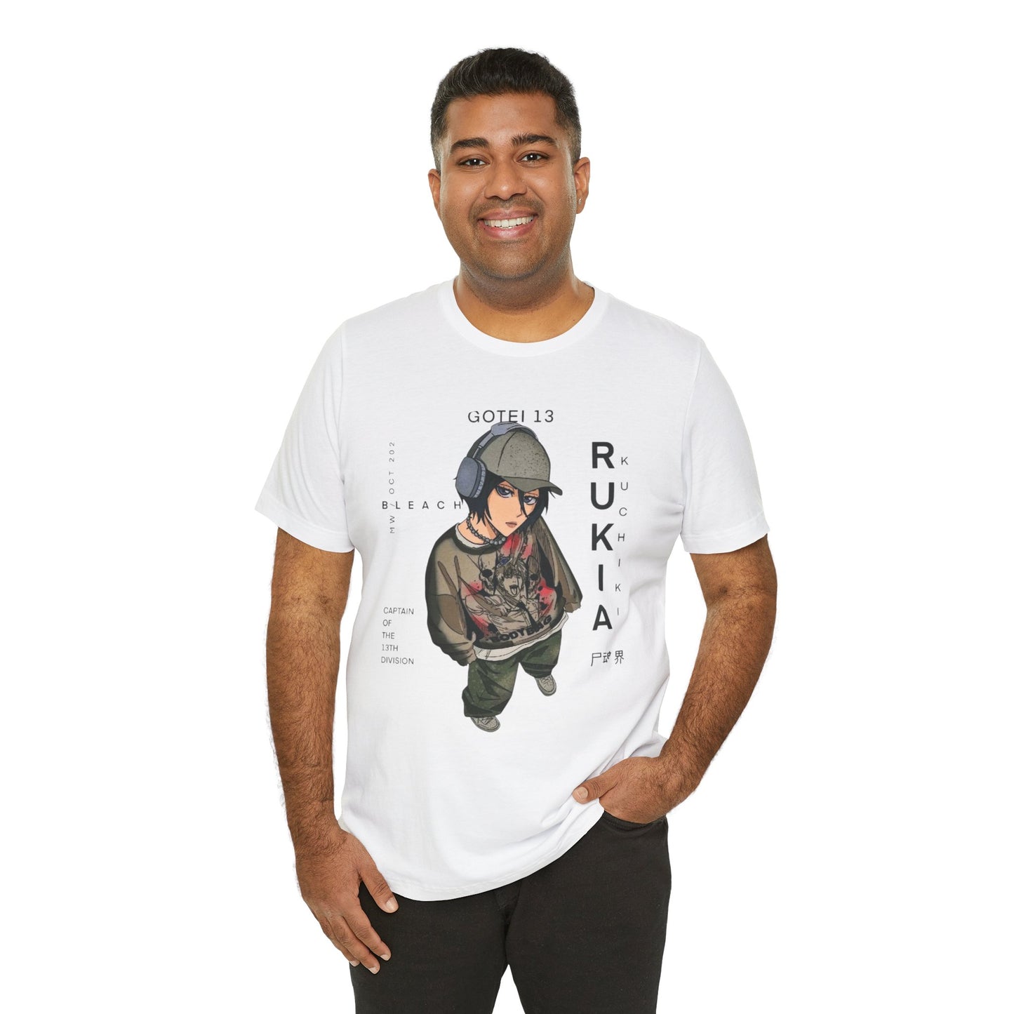 Anime Character Graphic Tee, Rukia Shirt, Casual Streetwear, Manga Fan Apparel, Gift for Anime Lovers