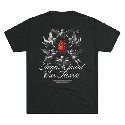 Angels Guard Our Hearts Unisex Tri-Blend Crew Tee - Casual Comfort for Everyday Wear