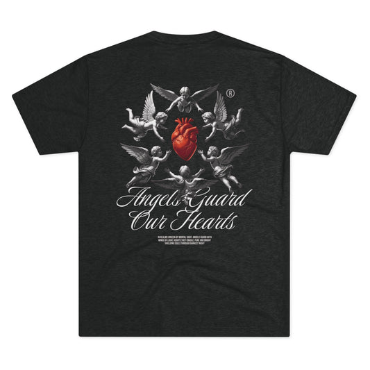 Angels Guard Our Hearts Unisex Tri-Blend Crew Tee - Casual Comfort for Everyday Wear