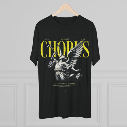 Angelic Chorus Unisex Tri-Blend Crew Tee - Spiritual Art T-Shirt