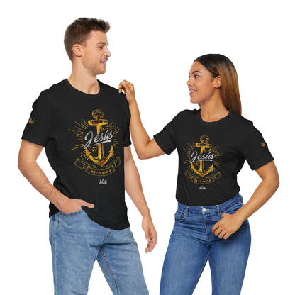 Jesus Anchor Unisex Jersey Tee - Inspirational Faith Shirt