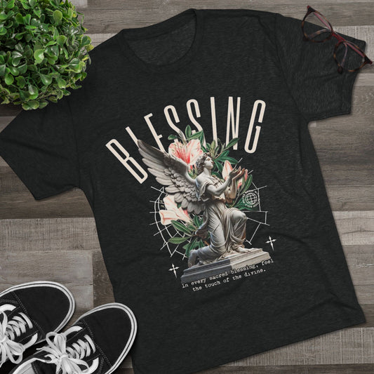 Blessing Unisex Tri-Blend Crew Tee - Divine Touch Design