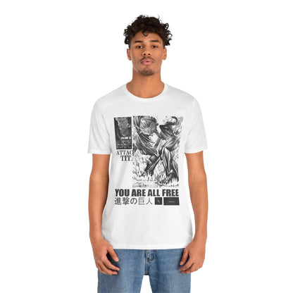Vintage Graphic Tee, You Are All Free T-Shirt, Anime Fan Gift, Unisex Casual Wear, Retro Style Top, Perfect for Everyday or Special [...]