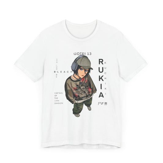 Anime Character Graphic Tee, Rukia Shirt, Casual Streetwear, Manga Fan Apparel, Gift for Anime Lovers