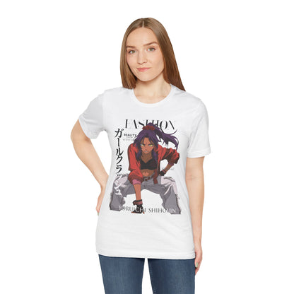 Stylish Anime-Inspired Tee, Unisex Jersey Short Sleeve Tee, Casual Wear, Gift for Fans, Fashion Statement, Graphic Tee, Anime Merch
