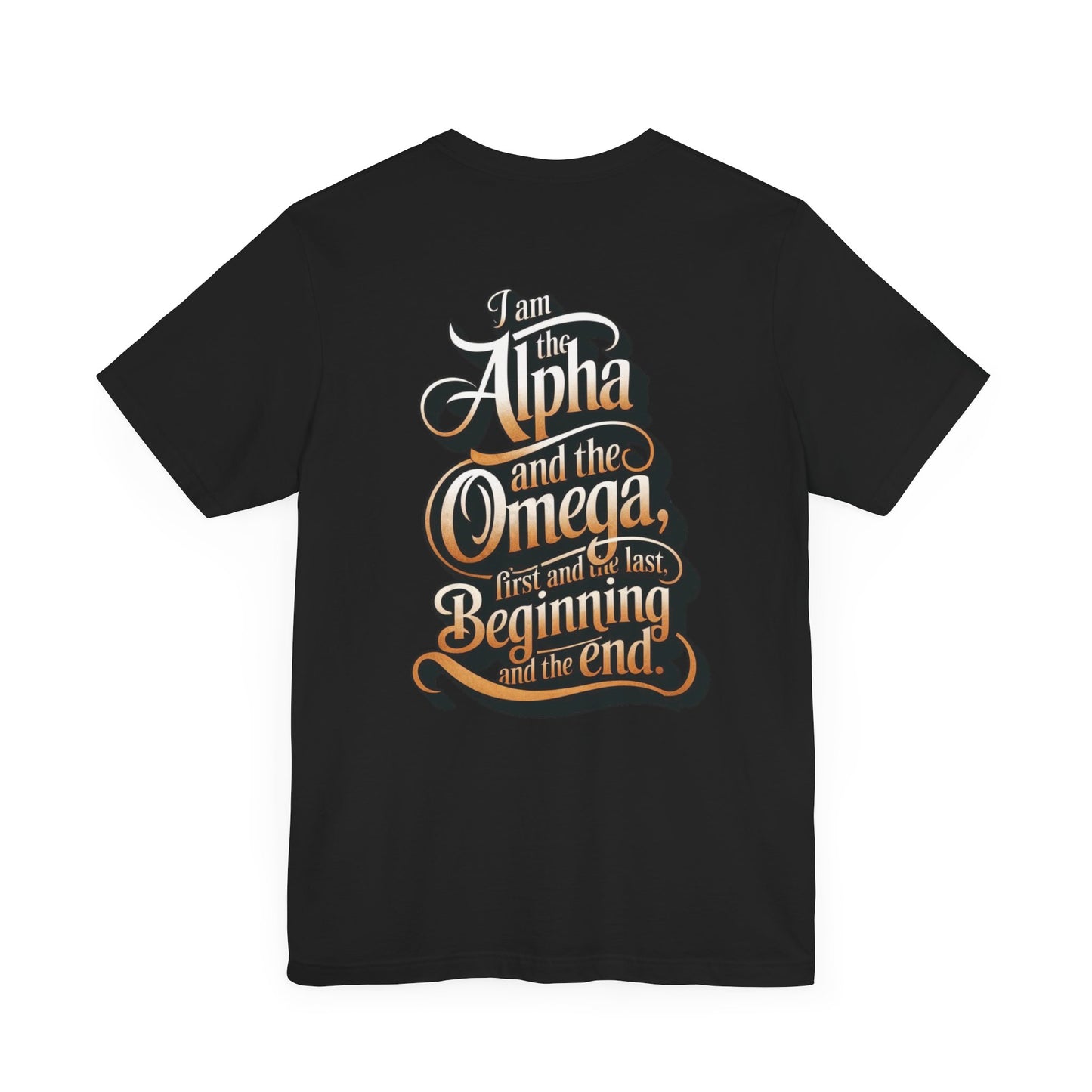 Unisex Short Sleeve Tee - 'Alpha and Omega' Inspirational T-Shirt