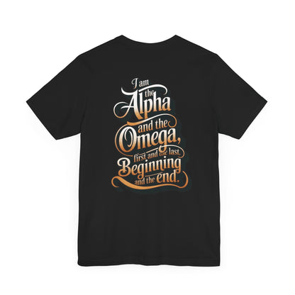 Unisex Short Sleeve Tee - 'Alpha and Omega' Inspirational T-Shirt