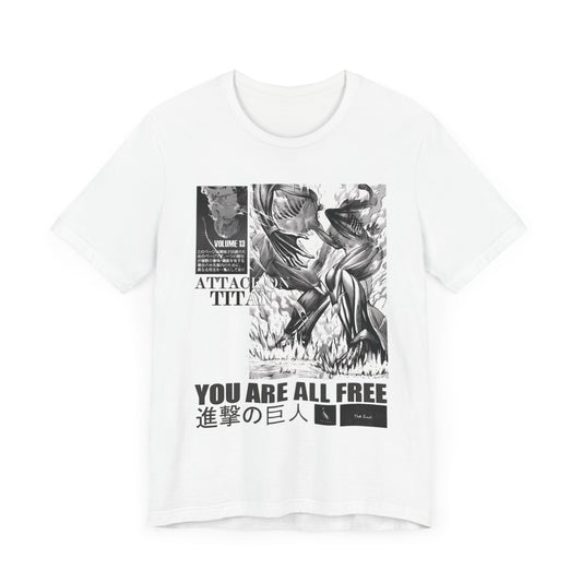 Vintage Graphic Tee, You Are All Free T-Shirt, Anime Fan Gift, Unisex Casual Wear, Retro Style Top, Perfect for Everyday or Special [...]