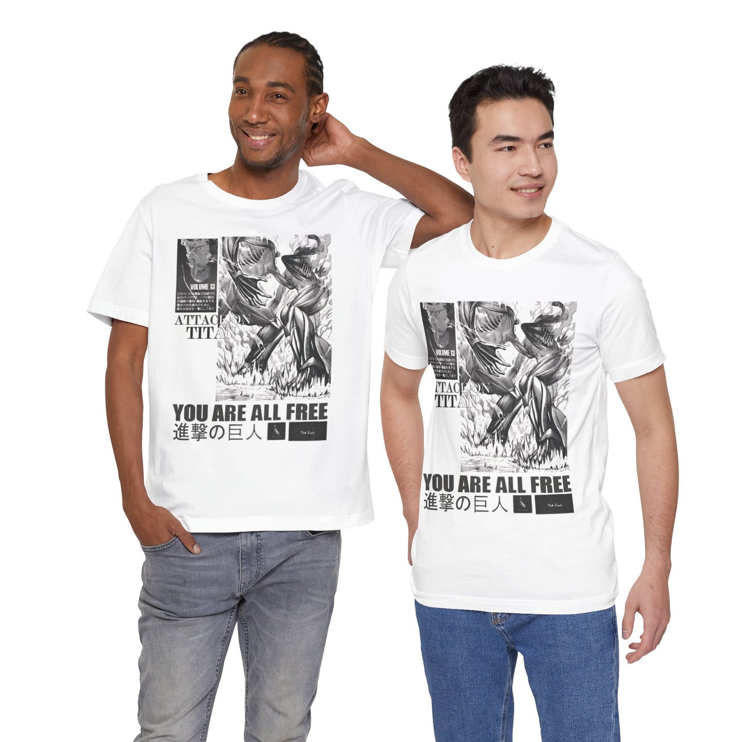 Vintage Graphic Tee, You Are All Free T-Shirt, Anime Fan Gift, Unisex Casual Wear, Retro Style Top, Perfect for Everyday or Special [...]