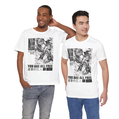 Vintage Graphic Tee, You Are All Free T-Shirt, Anime Fan Gift, Unisex Casual Wear, Retro Style Top, Perfect for Everyday or Special [...]