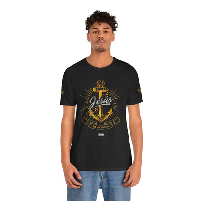Jesus Anchor Unisex Jersey Tee - Inspirational Faith Shirt