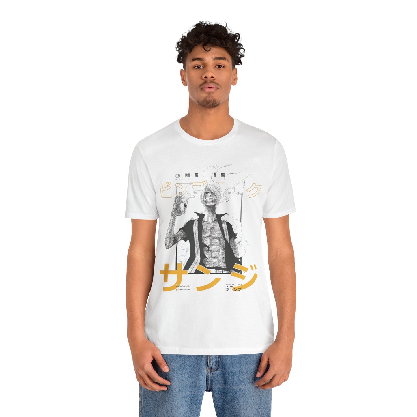 Anime-Inspired Unisex Jersey Short Sleeve Tee - Graphic T-Shirt with Sanz text