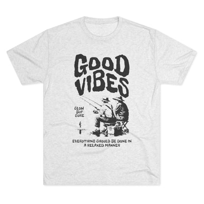 Good Vibes Unisex Tri-Blend Crew Tee - Relaxed Style for Easy Living