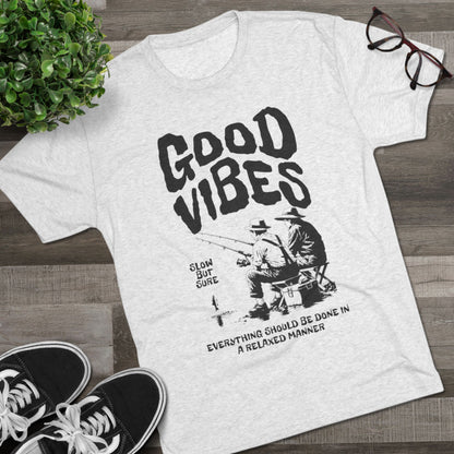 Good Vibes Unisex Tri-Blend Crew Tee - Relaxed Style for Easy Living