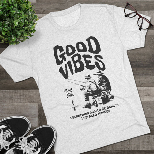 Good Vibes Unisex Tri-Blend Crew Tee - Relaxed Style for Easy Living