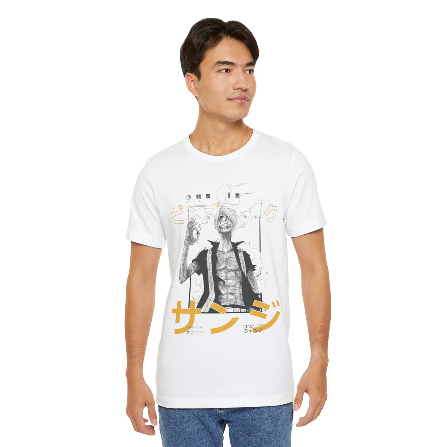 Anime-Inspired Unisex Jersey Short Sleeve Tee - Graphic T-Shirt with Sanz text