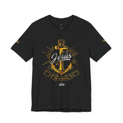 Jesus Anchor Unisex Jersey Tee - Inspirational Faith Shirt