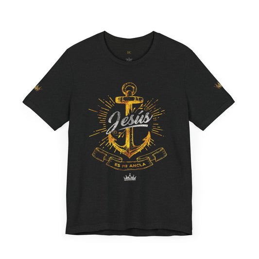 Jesus Anchor Unisex Jersey Tee - Inspirational Faith Shirt