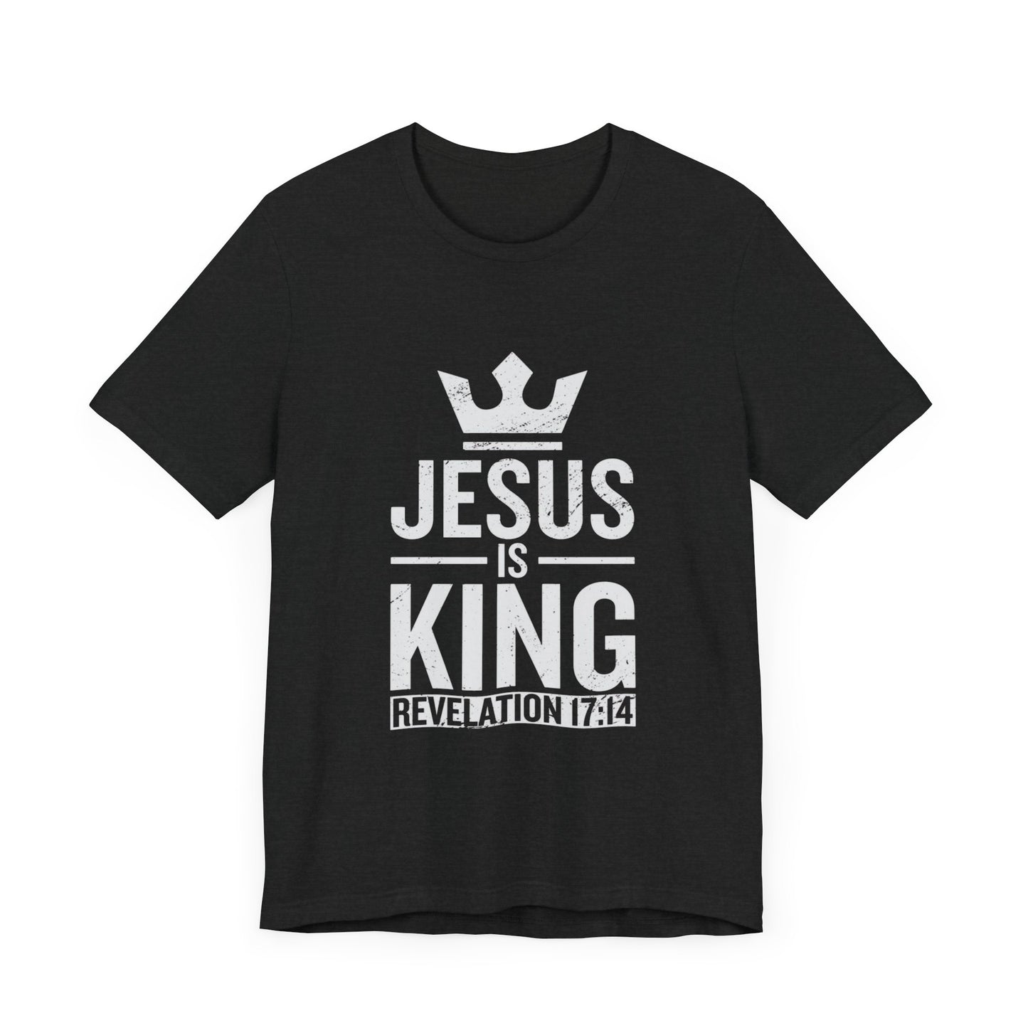 Jesus is King Unisex Jersey Tee - Faith-Based Christian Apparel