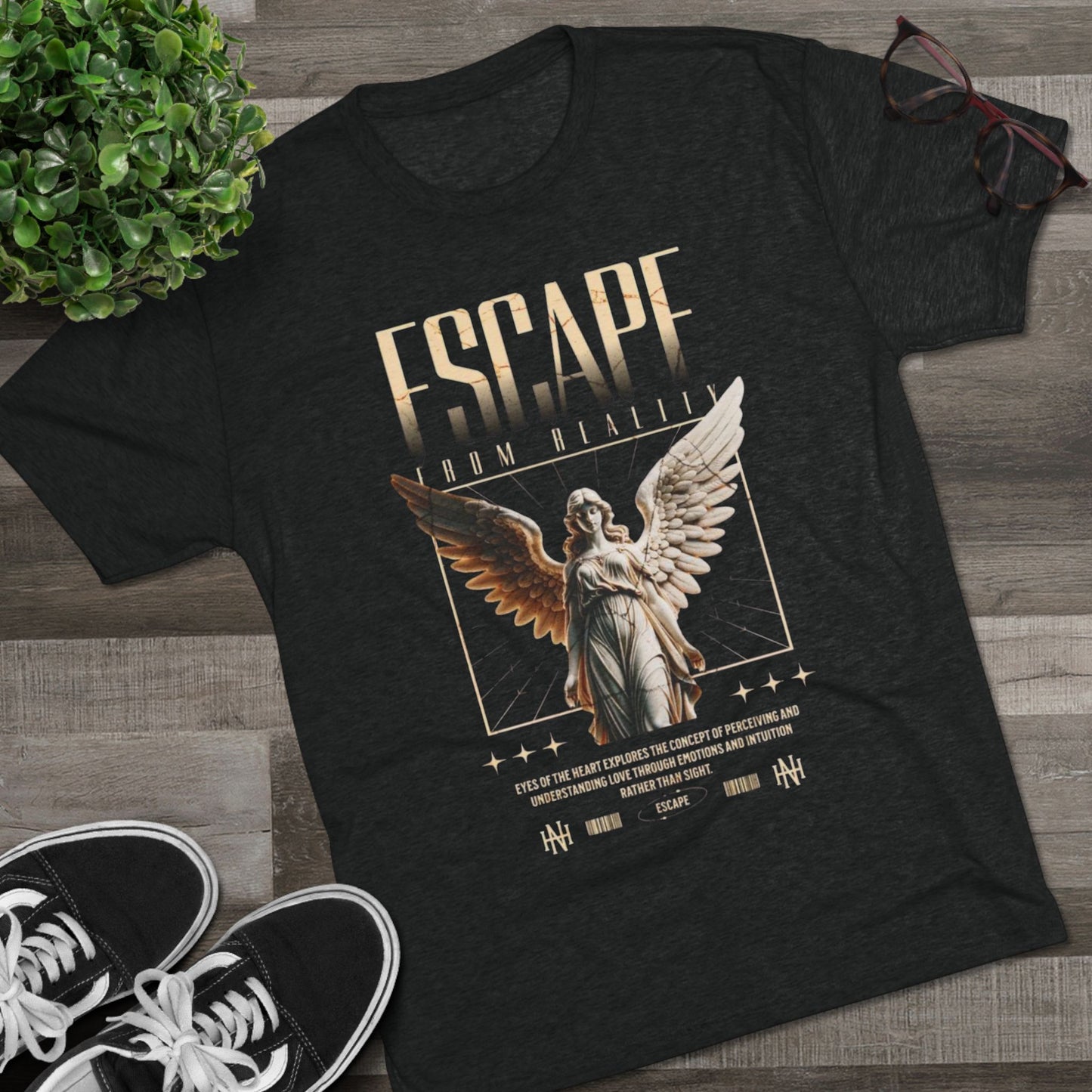Escape from Reality Tri-Blend Crew Tee - Unisex Graphic T-Shirt for Dreamers