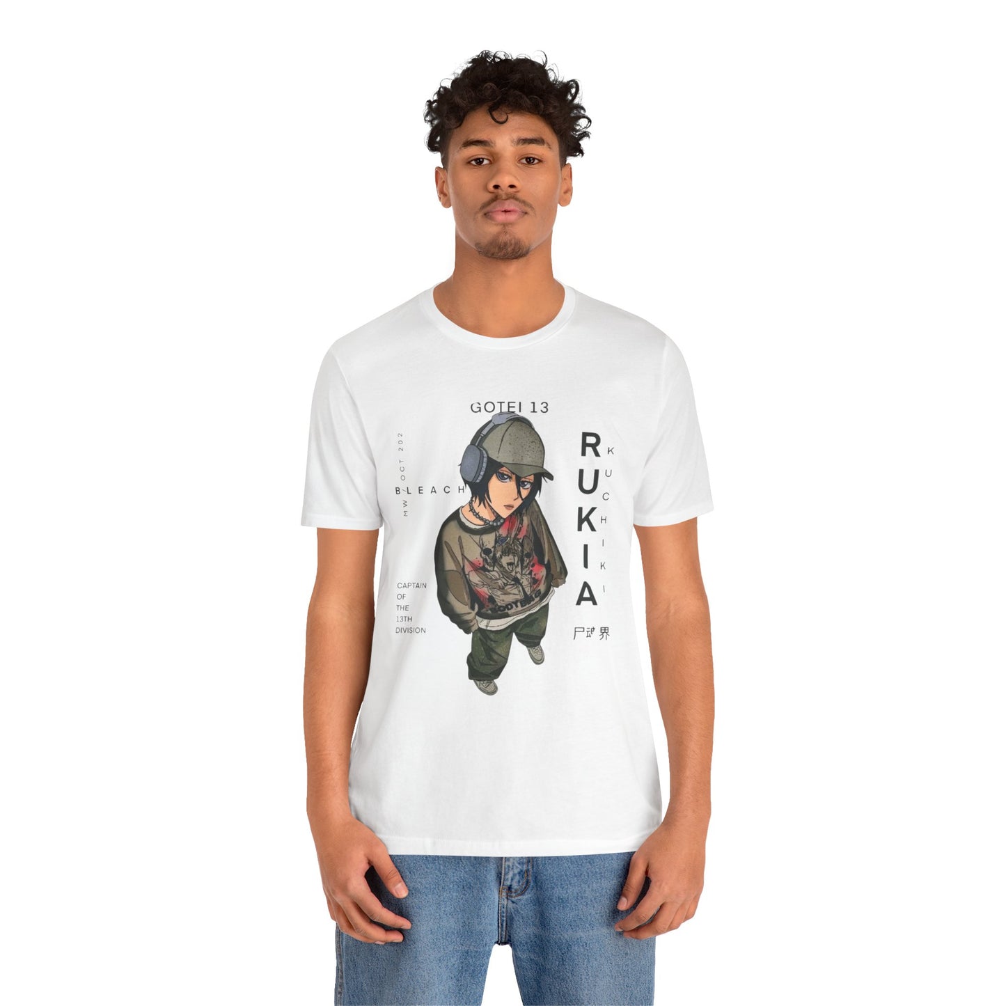 Anime Character Graphic Tee, Rukia Shirt, Casual Streetwear, Manga Fan Apparel, Gift for Anime Lovers