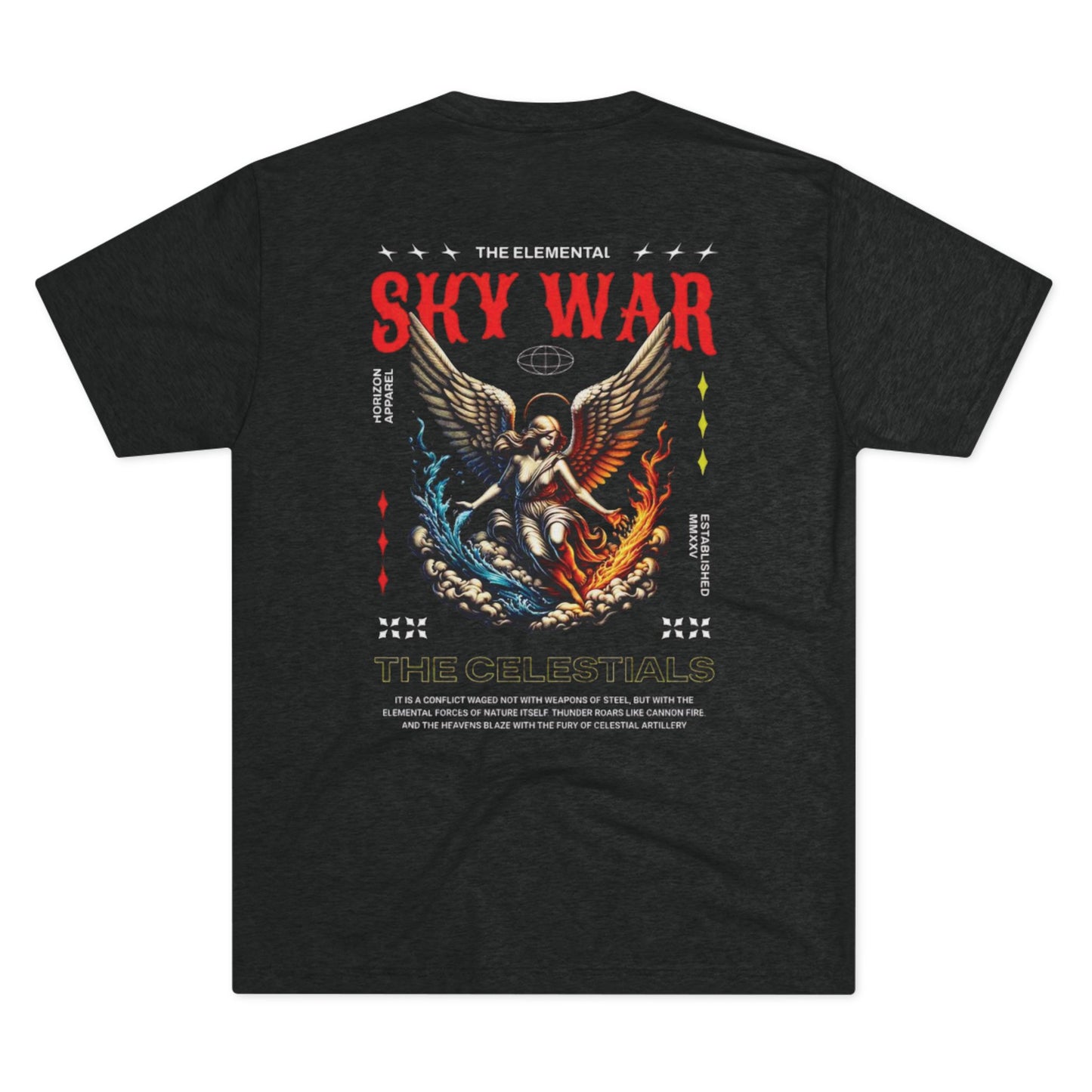 Elemental Sky War Unisex Tri-Blend Crew Tee