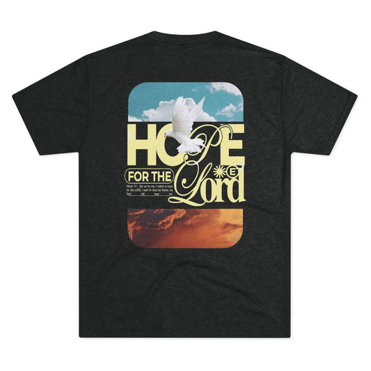 Hope for the Lord Unisex Tri-Blend Crew Tee - Inspirational Graphic Tee