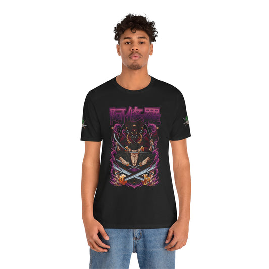 Bold Graphic Unisex Tee - Samurai Warrior Design