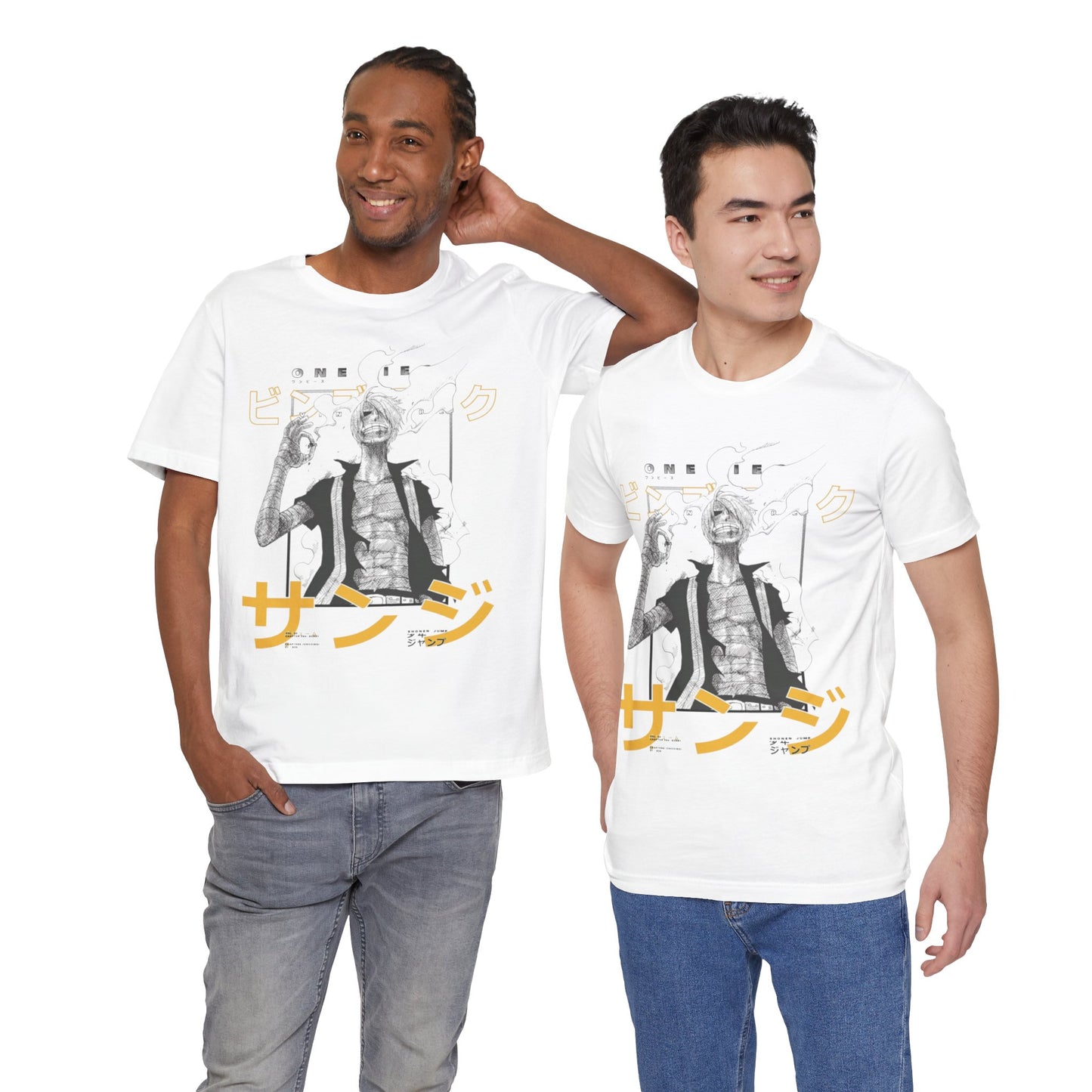 Anime-Inspired Unisex Jersey Short Sleeve Tee - Graphic T-Shirt with Sanz text